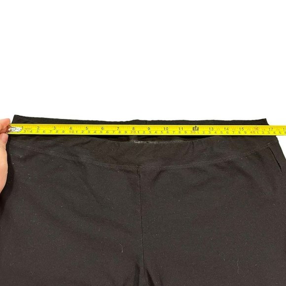 Eileen Fisher Black Pull On Stretch Viscose Blend Skinny Dress Pants‎ Womens L - Picture 4 of 6